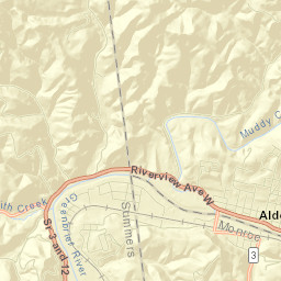 Alderson Street Map