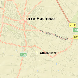 Torre-Pacheco Street Map