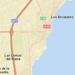 Los Alcázares Street Map