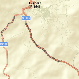 Lercara Friddi Street Map
