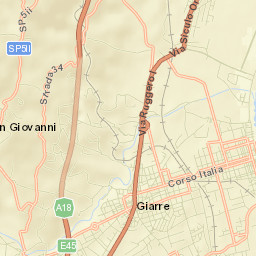 Giarre Street Map