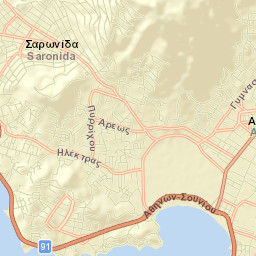 Palaiá Fókaia Street Map