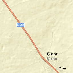 Çınar İlçesi Street Map