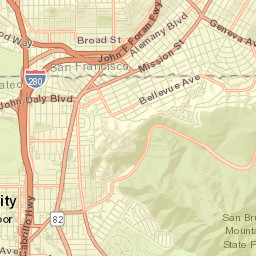 Daly City Street Map