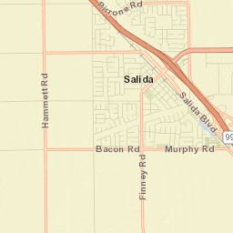 Salida Street Map