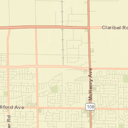 1115-1139 Standiford Avenue, Modesto, CA Street Map