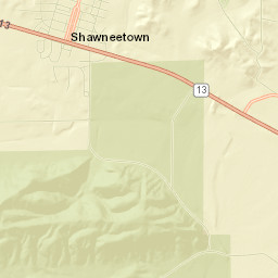 Shawneetown Street Map