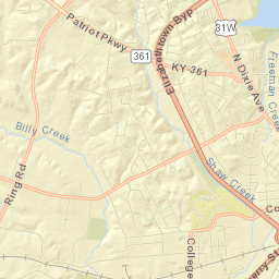 399 Fontaine Drive, Elizabethtown, KY Street Map