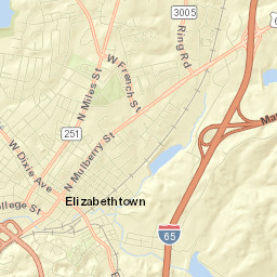 904 North Mulberry Street, Elizabethtown Street Map