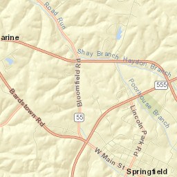 Springfield Street Map