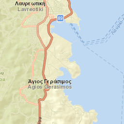Lávrio Street Map