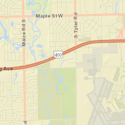 8619 West Kellogg Drive, Wichita, KS 67209 Street Map