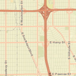 US-81 & US-54 & US-81 Wichita KS Street Map
