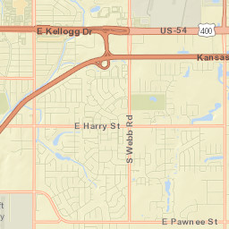 333 South Webb Road, Wichita, KS 67207 Street Map