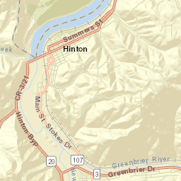 Temple St, Hinton, WV 25951, USA Street Map