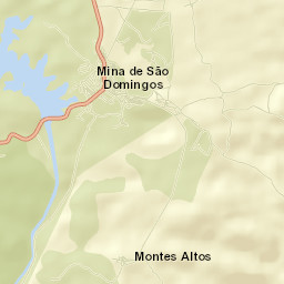 Minas de São Domingos Street Map
