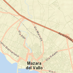 Mazara del Vallo Street Map