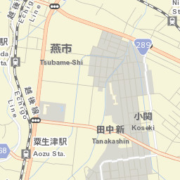 Tsubame Shi Street Map