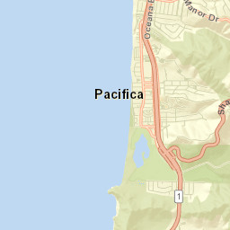 4591-4599 Pacific Coast Hwy, Pacifica, CA Street Map