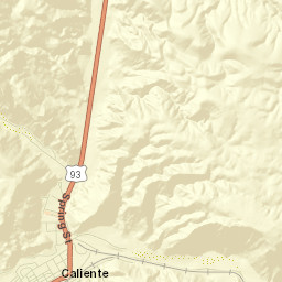 Caliente Street Map