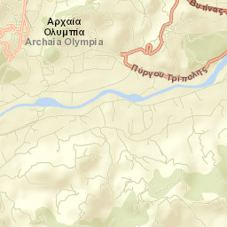 Archaía Olympía Street Map