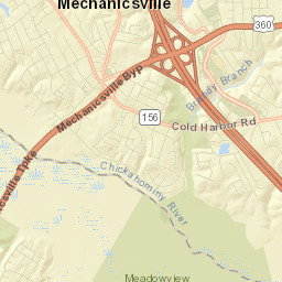 Mechanicsville Street Map