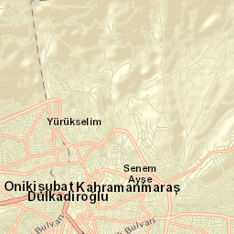 Kahramanmaraş Street Map