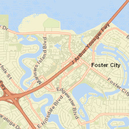 Lodi Ave San Mateo California Street Map