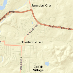 Fredericktown Street Map
