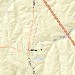 Goreville Street Map