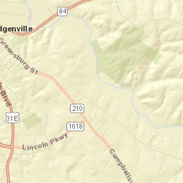 Larue County Street Map