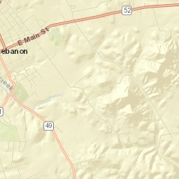 Lebanon Street Map