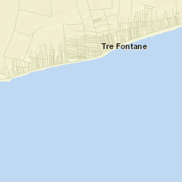 Tre Fontane Street Map