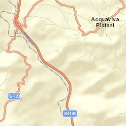 Acquaviva Platani Street Map