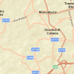 Gravina di Catania Street Map