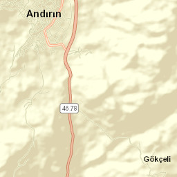 Andırın Street Map