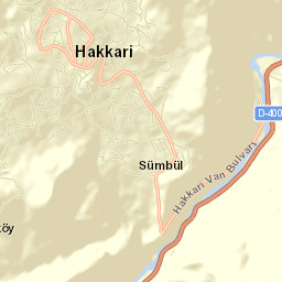 Hakkâri Street Map