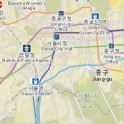 Seoul, Korea Street Map