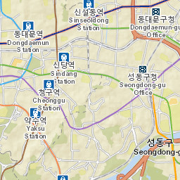 Seongdong-gu Street Map