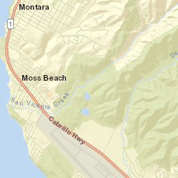 Moss Beach Street Map