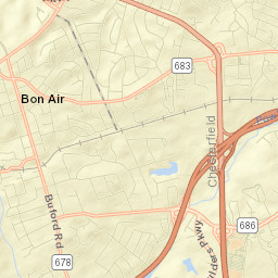 Bon Air Street Map