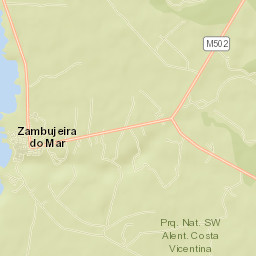 Zambujeira do Mar Street Map
