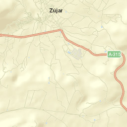 Zújar Street Map