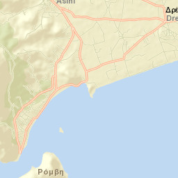 Asíni Street Map