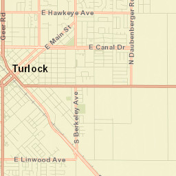 Turlock Street Map