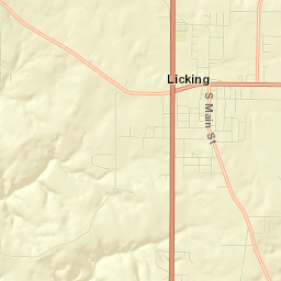 Licking Street Map
