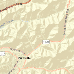Pikeville Street Map