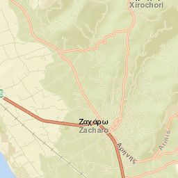 Zacháro Street Map