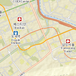 Gangnam-gu Street Map