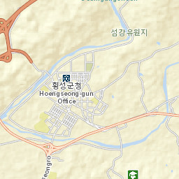 Hoengseong-gun Street Map